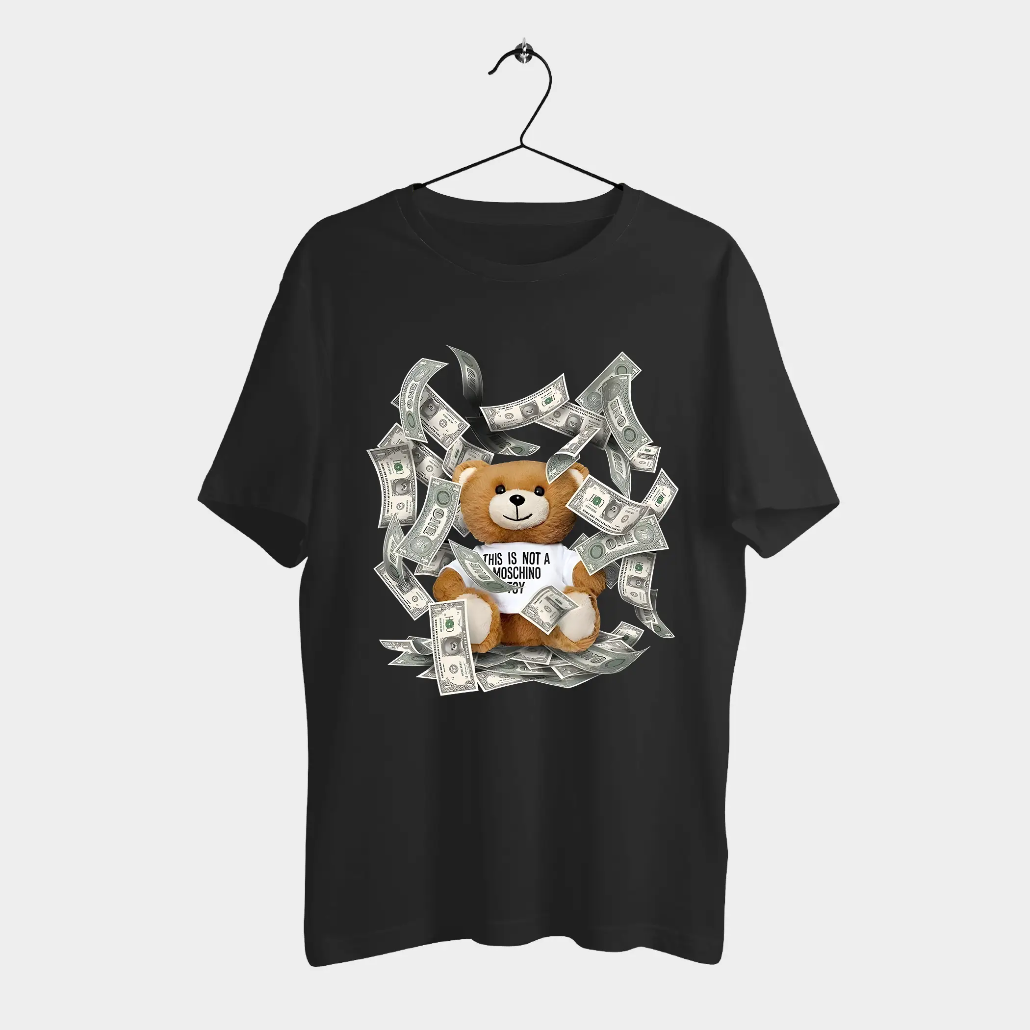 Mad Rich Teddy T-shirt | Mad Ted Tee | Cotton T-shirt DTF Print