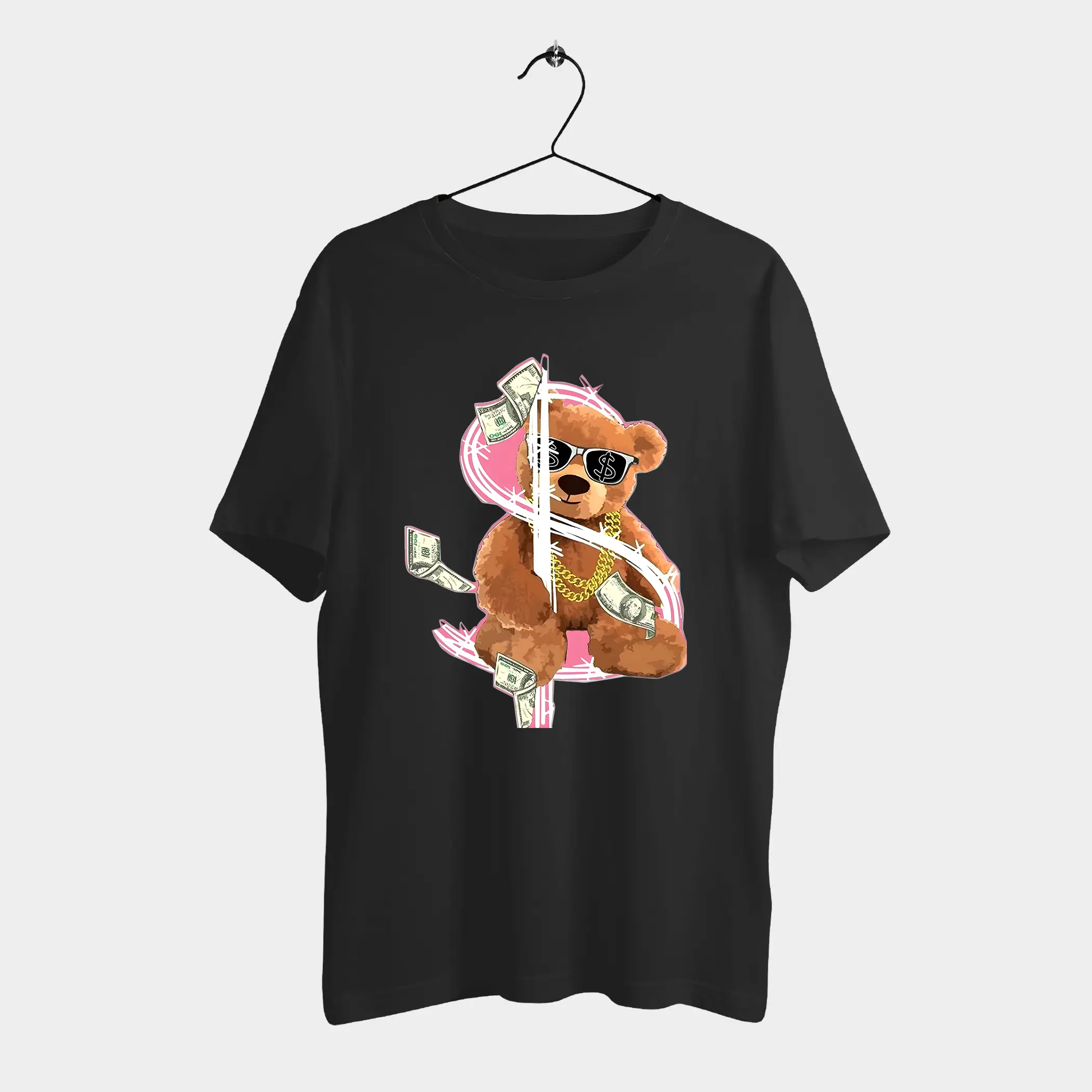 Dollor Boss Teddy T-shirt | Mad Ted Tee | Cotton T-shirt DTF Print