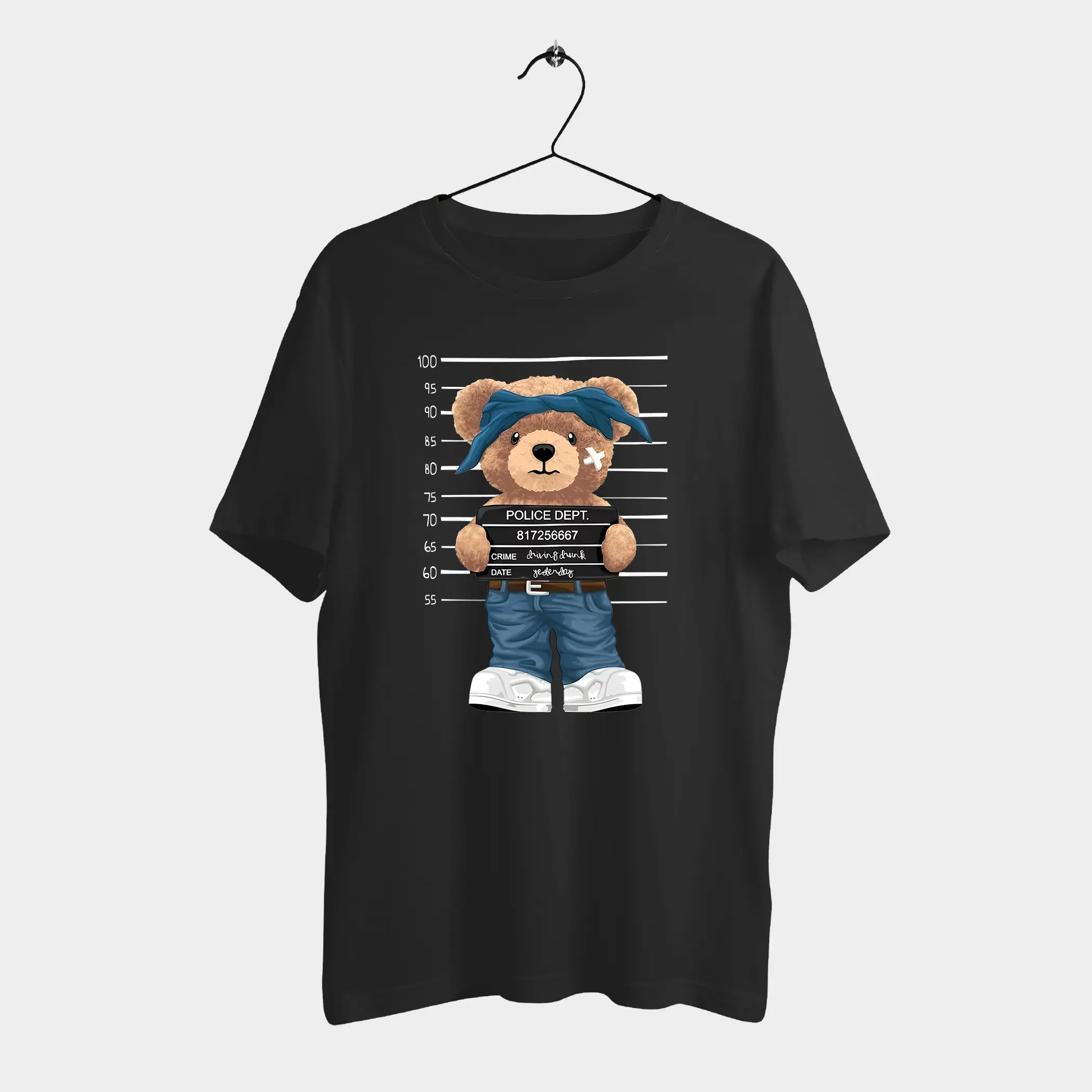 CR$M$NAL Teddy | Mad Ted Tee | Cotton T-shirt DTF Print