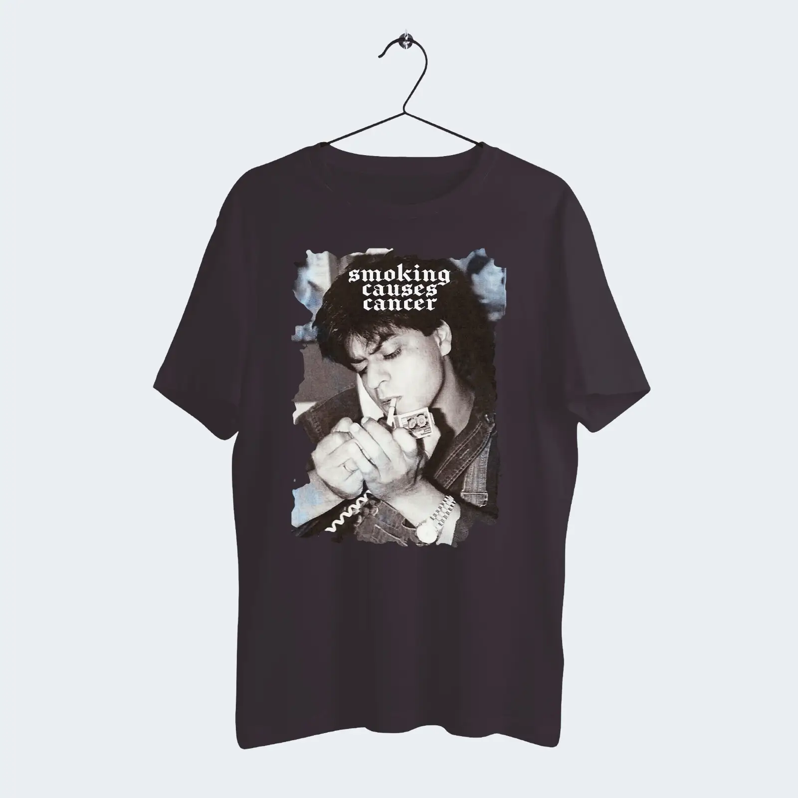 Smoking Causes Cancer | SRK Smoking Hot T-shirt | Cotton Fabric with DTF Print
